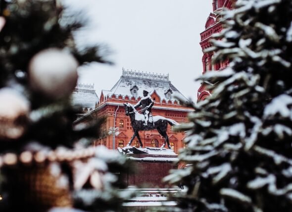 man riding horse statue